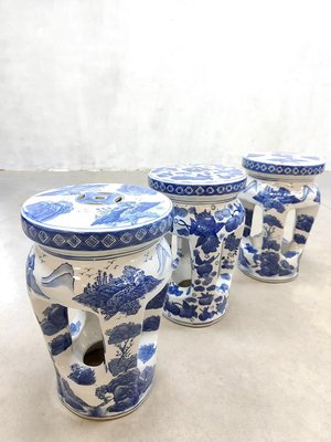 Chinese Porcelain & Ceramic Garden Stool or Side Table-BW-1346213