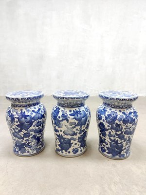 Chinese Porcelain & Ceramic Garden Stool or Side Table-BW-1346213