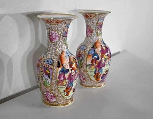 Chinese Porcelain Vases, 1890s, Set of 2-RVK-1395805