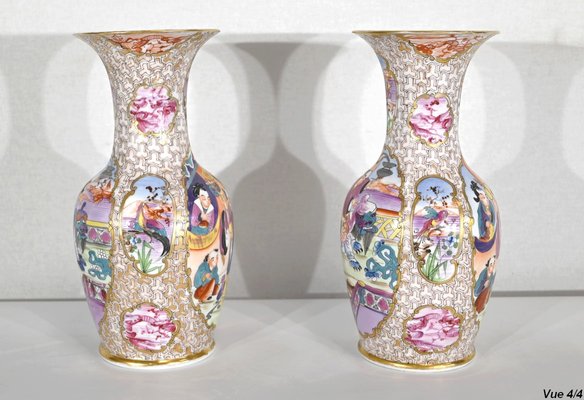 Chinese Porcelain Vases, 1890s, Set of 2-RVK-1395805