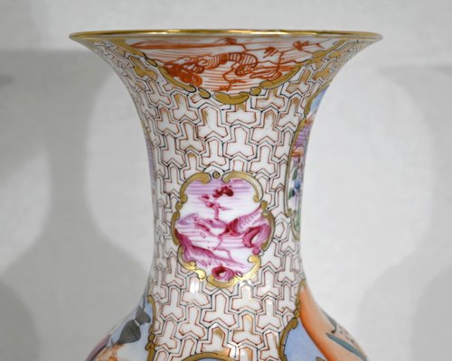 Chinese Porcelain Vases, 1890s, Set of 2-RVK-1395805