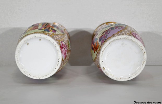 Chinese Porcelain Vases, 1890s, Set of 2-RVK-1395805