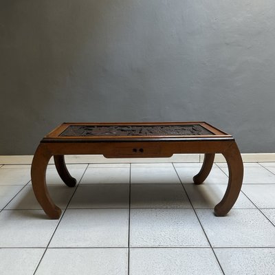 Chinese Rectangular Table in Inlaid Wood, 1970s-YMJ-1811043