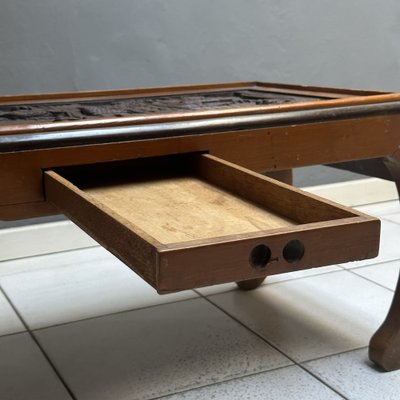 Chinese Rectangular Table in Inlaid Wood, 1970s-YMJ-1811043