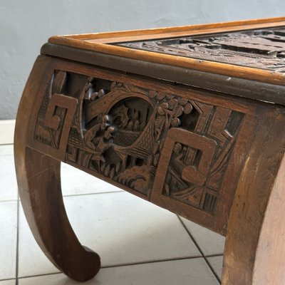 Chinese Rectangular Table in Inlaid Wood, 1970s-YMJ-1811043