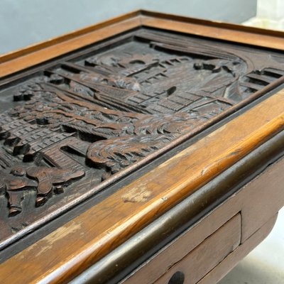 Chinese Rectangular Table in Inlaid Wood, 1970s-YMJ-1811043