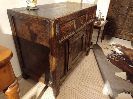 Chinese Stained Fir Sideboard-ZFY-1148474