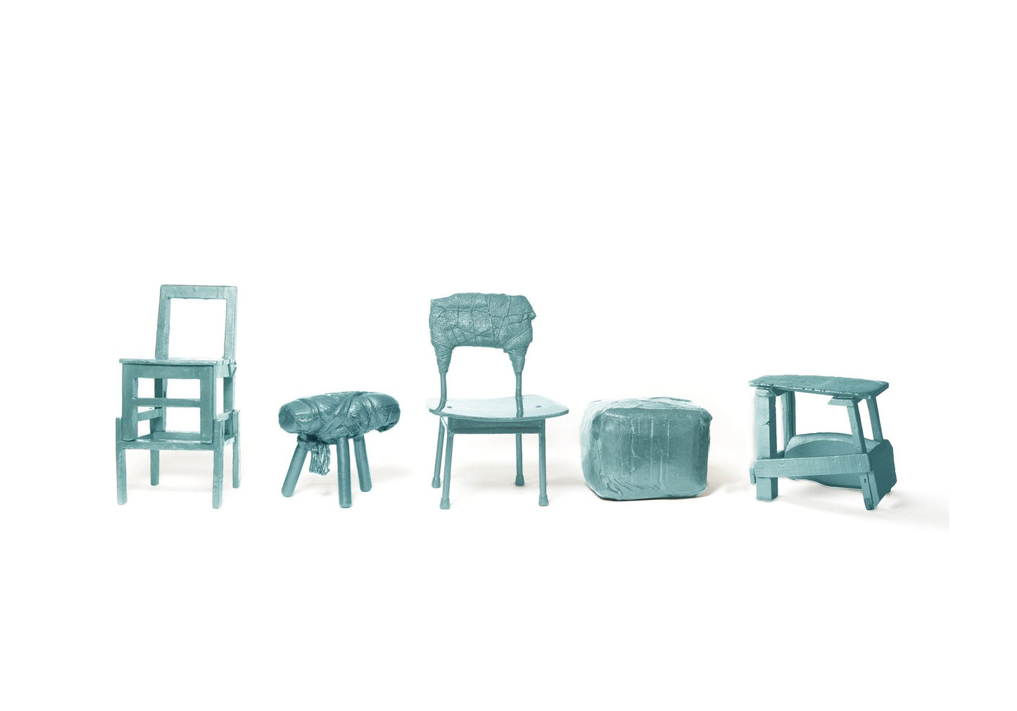 Chinese Stools – Made in China, Copied by the Dutch 2007, Green from Studio Wieki Somers, Set of 5 

<img src="https://www.pamono.eu/skin/frontend/lamono/redesign/images/logo/individual/4.svg" class="exceptional-headline-image" /> 
The Exceptional