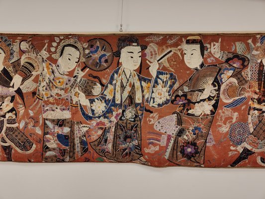 Chinese Tapestry Embroidered in Silk, 1890-1910-MLN-2027817