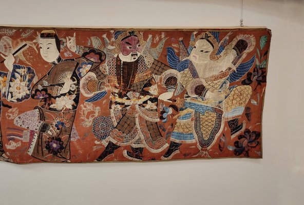 Chinese Tapestry Embroidered in Silk, 1890-1910-MLN-2027817