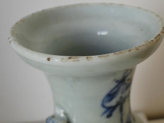 Chinese Vase in Blue and White Porcelain-QKG-1331447