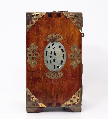 Chinese Walnut Jewelry Box, 1960s-GCG-1016563