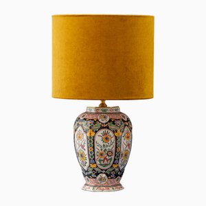 Chinoiserie Hexagonal Table Lamp by Royal Tichelaar Makkum for Delft, 1940s-TJZ-2023422