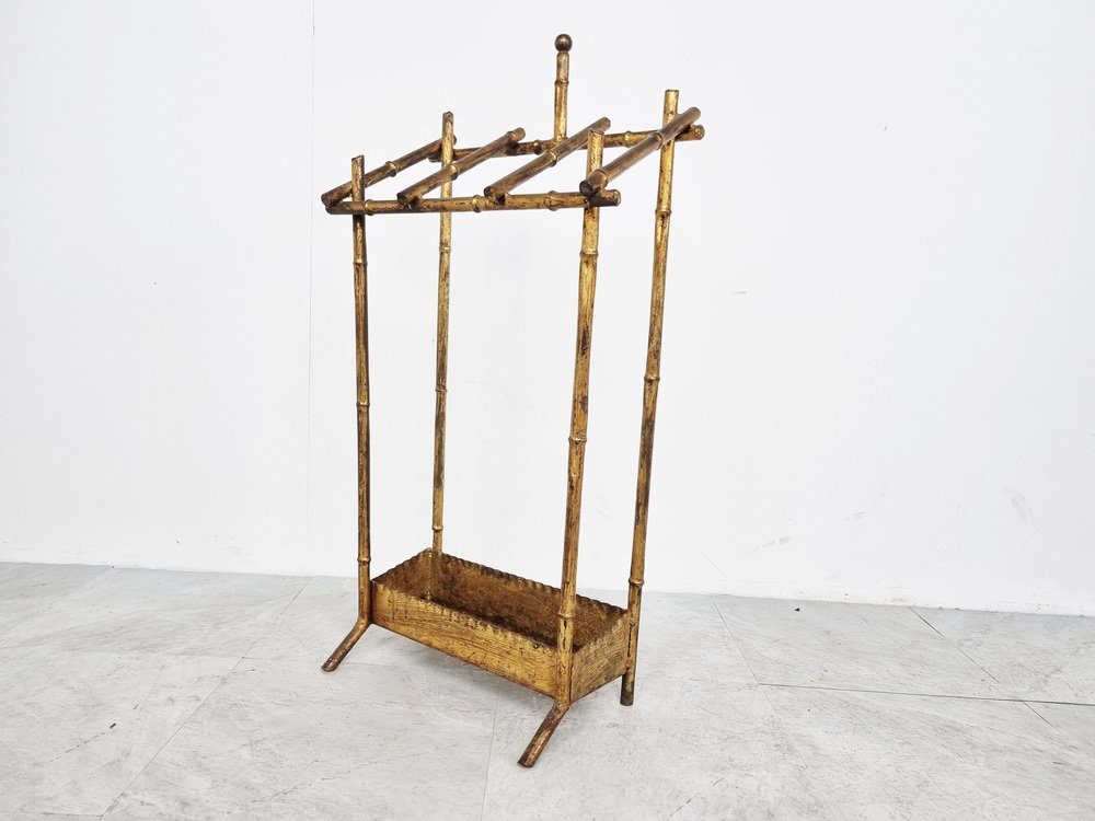 Chinoiserie Style Faux Bamboo Umbrella Stand, 1960s