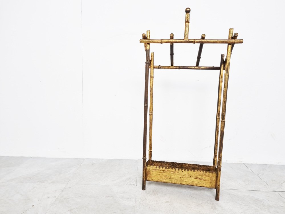 Chinoiserie Style Faux Bamboo Umbrella Stand, 1960s