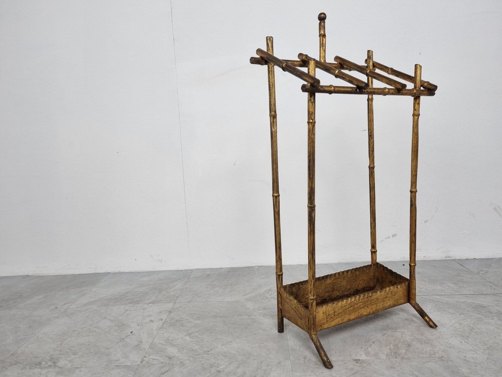 Chinoiserie Style Faux Bamboo Umbrella Stand, 1960s