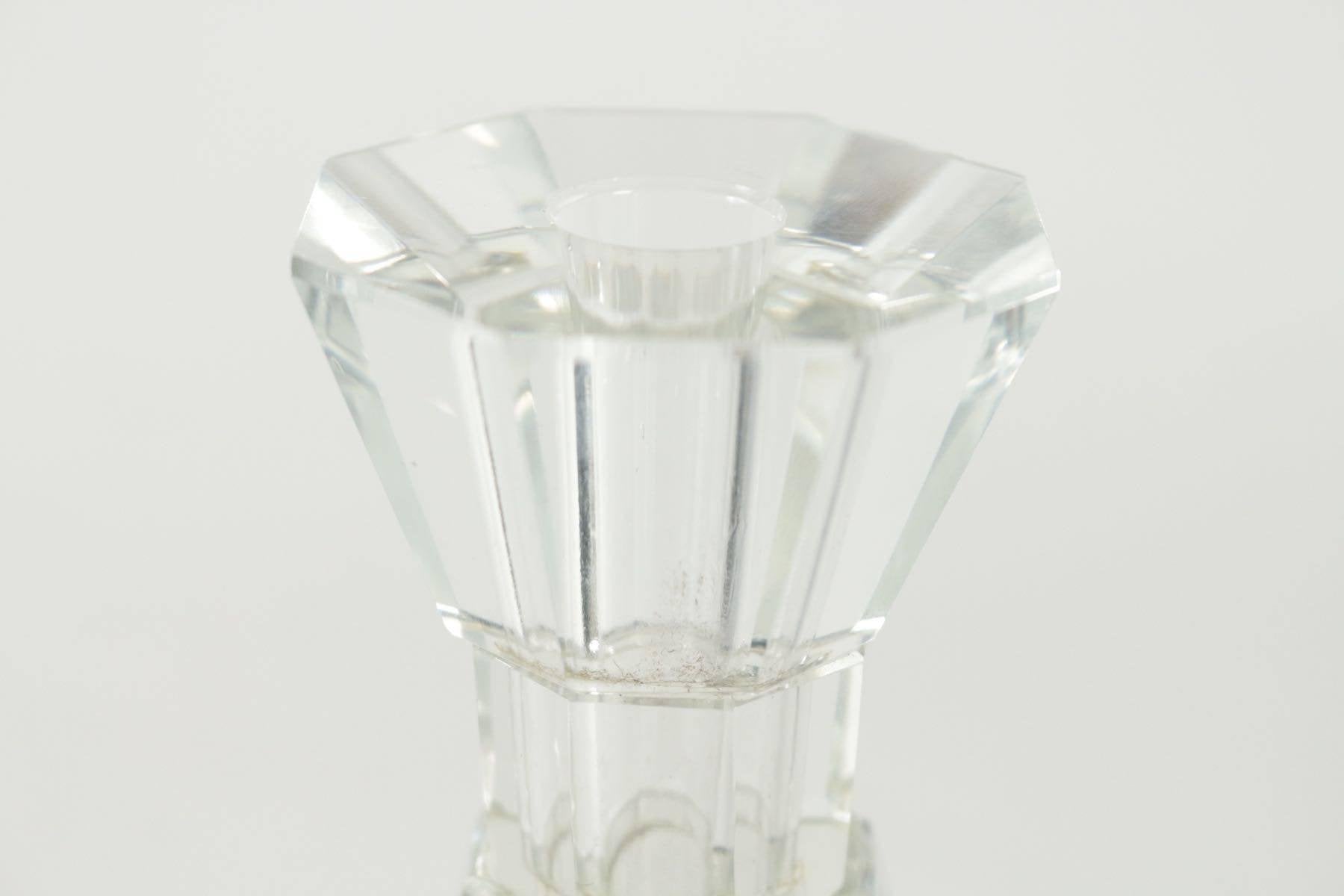 Chinoiserie Vase in Crystal, 1940s