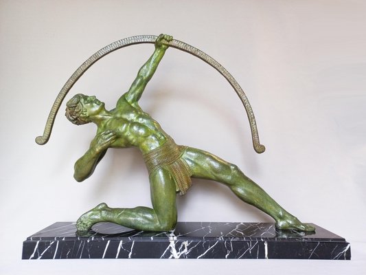 Chiparus, Art Deco Figure, 1920s, Metal on Marble Base-AWH-1397439