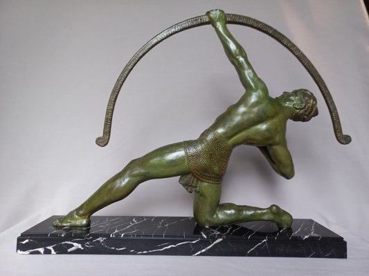 Chiparus, Art Deco Figure, 1920s, Metal on Marble Base-AWH-1397439