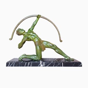 Chiparus, Art Deco Figure, 1920s, Metal on Marble Base-AWH-1397439