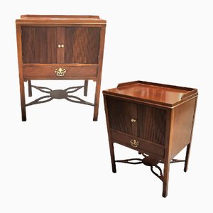 Chippendale Carved Mahogany Nightstands from Baker Furniture, Set of 2-TCS-1351328