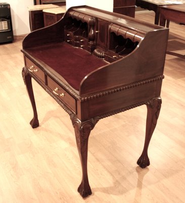 Chippendale Desk Table or Secretary, 1950s-BZF-1292937