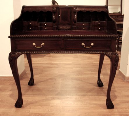 Chippendale Desk Table or Secretary, 1950s-BZF-1292937