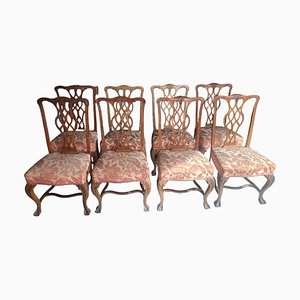 Chippendale Dining Chairs in Mahogany, 19th Century, Set of 8-TCS-1821152