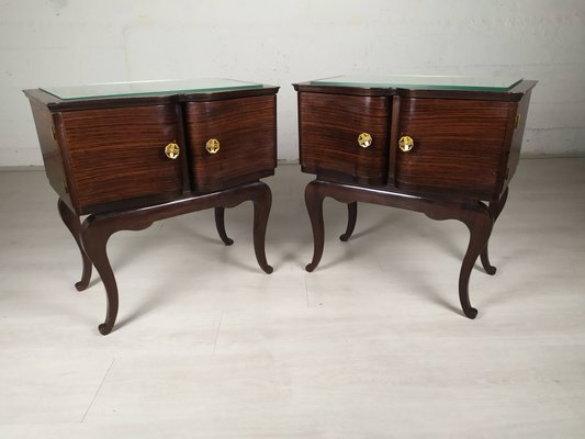 Chippendale Side Tables or Nightstands, 1940s, Set of 2-EAD-874428