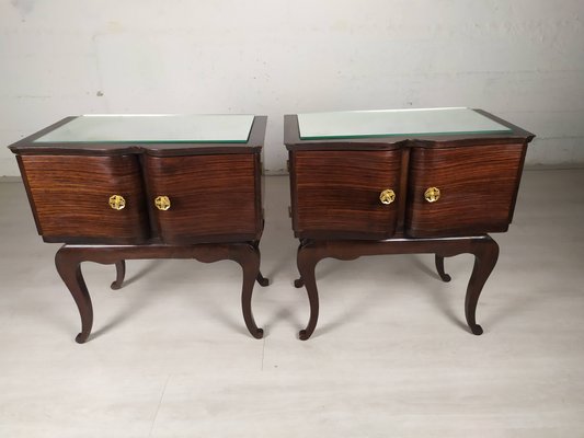 Chippendale Side Tables or Nightstands, 1940s, Set of 2-EAD-874428