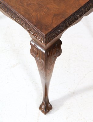 Chippendale Style Burl Walnut Nesting Tables, 1920s, Set of 3-MY-1804481