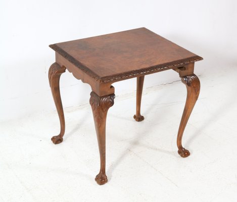 Chippendale Style Burl Walnut Nesting Tables, 1920s, Set of 3-MY-1804481