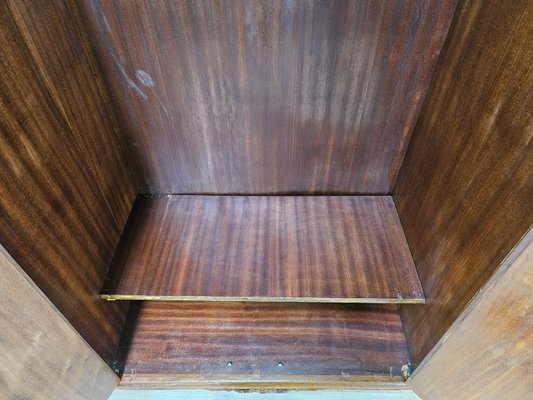 Chippendale Style Walnut and Maple Wardrobe, 1930-ZUW-2022725