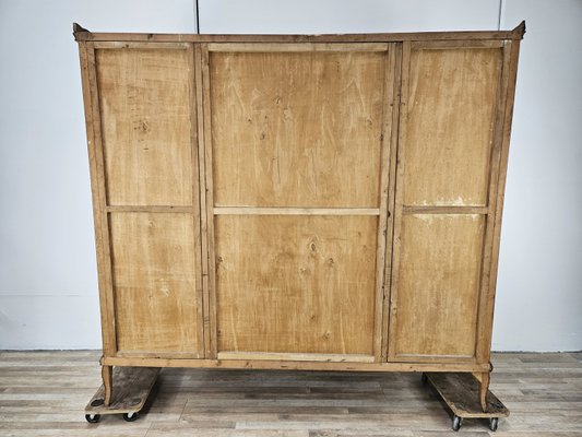 Chippendale Style Walnut and Maple Wardrobe, 1930-ZUW-2022725