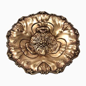 Chiseled and Embossed Cast Bronze Centerpiece / Bowl, Italy, 1930s-JPQ-2024772