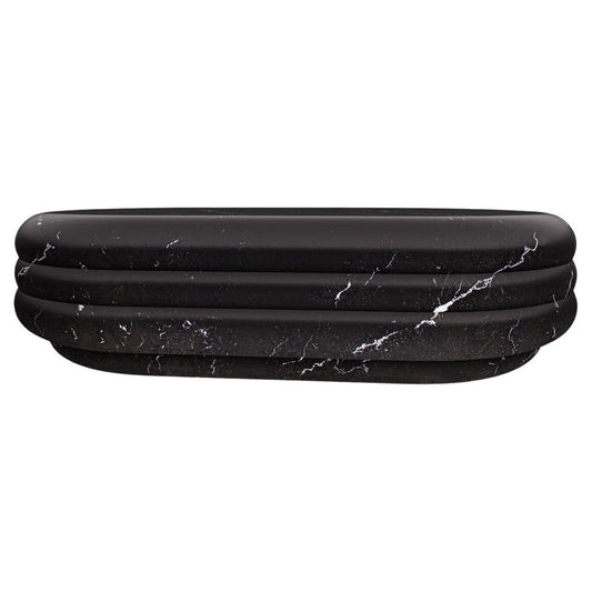 Chloe Black Marquina Marble Coffee Table by Fred and Juul