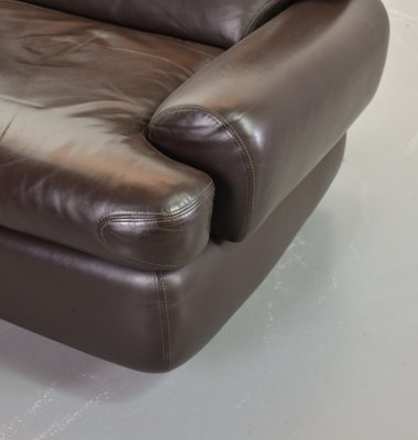 Chocolate Brown Leather Chairs, Belgium, 1970s, Set of 2-IXC-1429014