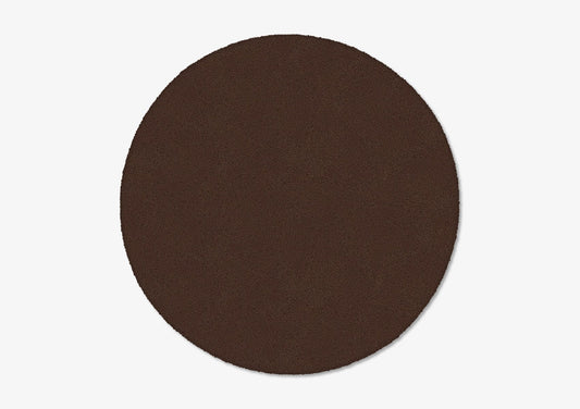 Chocolate Circle Plain Rug from Marqqa