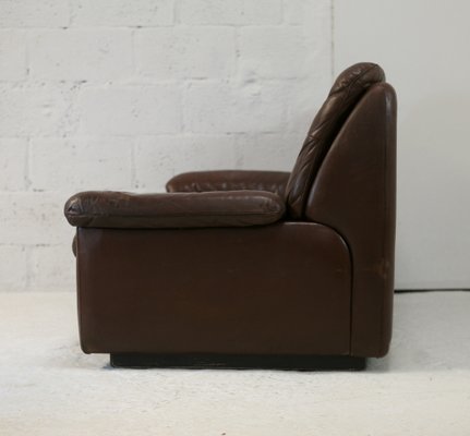 Chocolate Leather Sofa from De Sede, Switzerland, 1970s-MAO-1313291