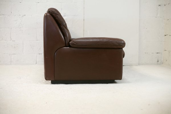 Chocolate Leather Sofa from De Sede, Switzerland, 1970s-MAO-1313291