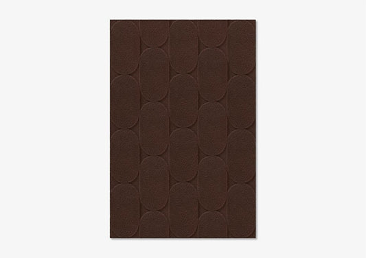 Chocolate Oval Textured Rug from Marqqa