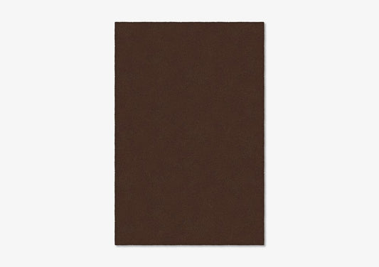 Chocolate Rectangle Plain Rug from Marqqa