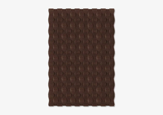 Chocolate Rectangle Textured Rug from Marqqa