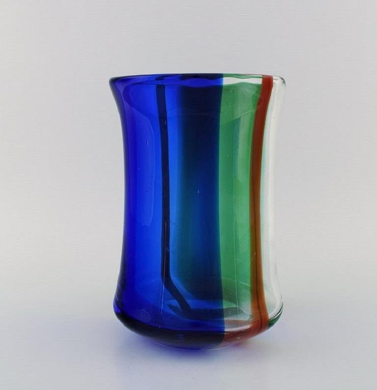 Chribska Art Glass Vase by Erik Höglund for Kosta Boda