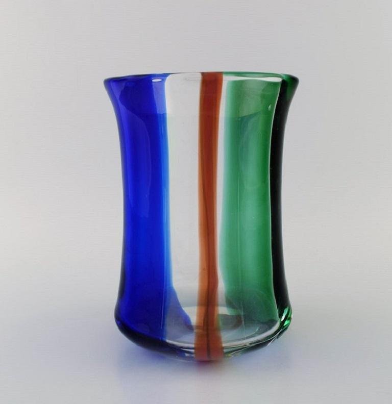 Chribska Art Glass Vase by Erik Höglund for Kosta Boda