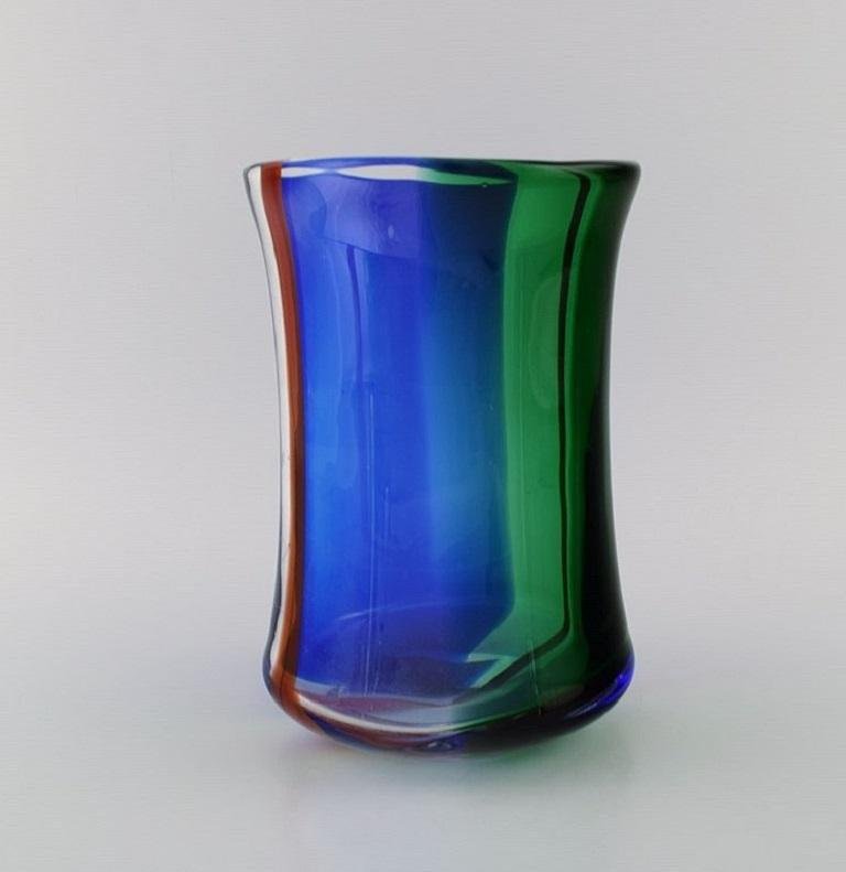 Chribska Art Glass Vase by Erik Höglund for Kosta Boda