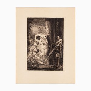 Christ à la Colonne - Original Etching by E. Guillez - 1910 1910-ZCI-761888