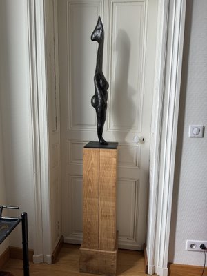 Christian Astuguevieille, Divinité Femme Surf, Bronze and Chestnut, 2004, Cire Perdue Couffignal EA1, Edition of 2 Copies, 195cm High-NRK-2036083