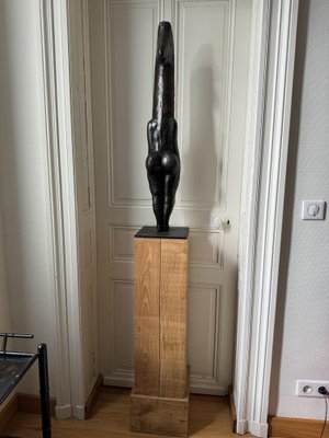 Christian Astuguevieille, Divinité Femme Surf, Bronze and Chestnut, 2004, Cire Perdue Couffignal EA1, Edition of 2 Copies, 195cm High-NRK-2036083