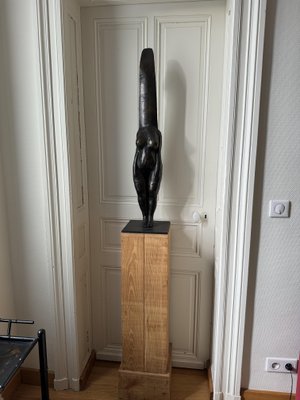 Christian Astuguevieille, Divinité Femme Surf, Bronze and Chestnut, 2004, Cire Perdue Couffignal EA1, Edition of 2 Copies, 195cm High-NRK-2036083